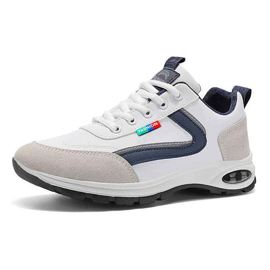 Baskets Homme Casual Vintage | Cuir Synthetique Bleu Noir