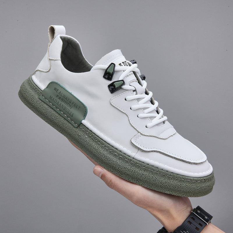 Sneakers Blancs Cuir Respirant Unisex | Smart Casual