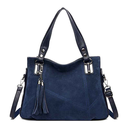 Sac Suede Retro Franges Femme | Boheme Chic