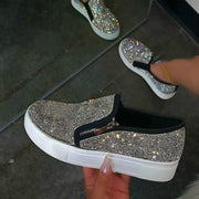 Mocassins femme strass grande taille