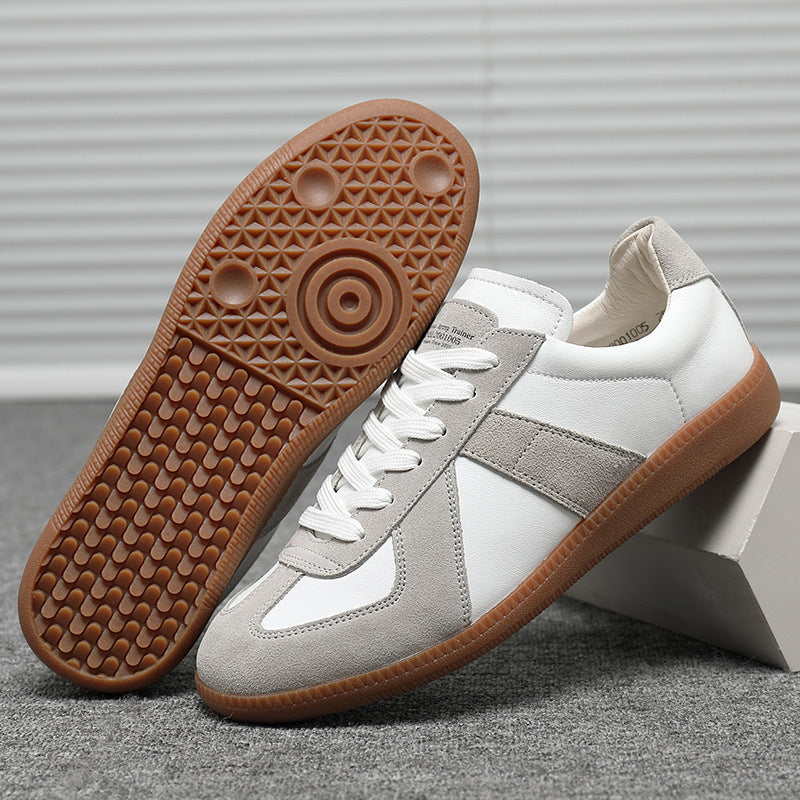 Baskets Blanches Retro Unisexes | Style Japonais Minimaliste