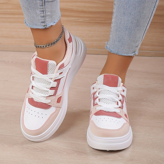 Chaussures Sport Femme Decontractees | Style Coreen Rose Gris