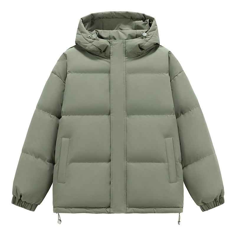 Doudoune Femme Homme Oversize Capuche | Blanc Vert