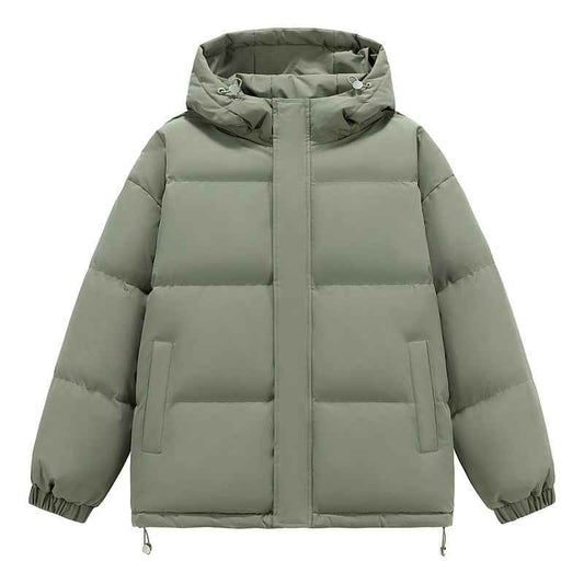 Doudoune Femme Homme Oversize Capuche | Blanc Vert
