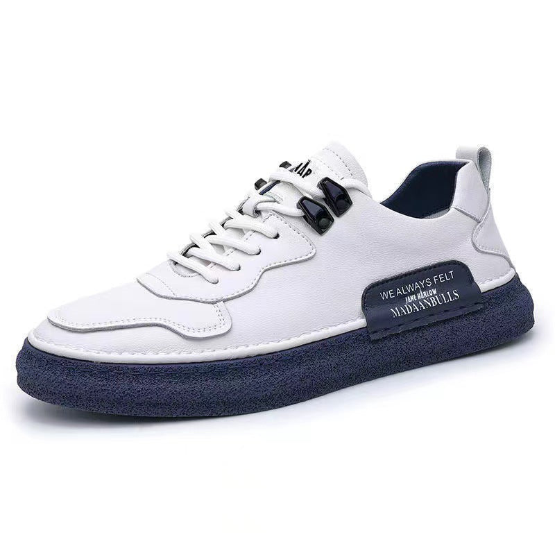 Sneakers Blancs Cuir Respirant Unisex | Smart Casual