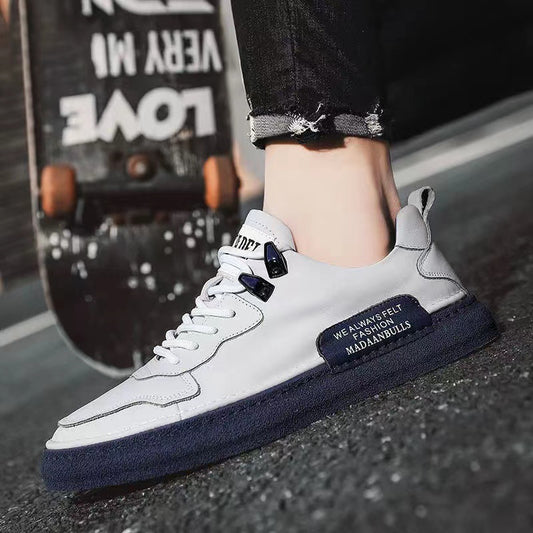 Sneakers Blancs Cuir Respirant Unisex | Smart Casual