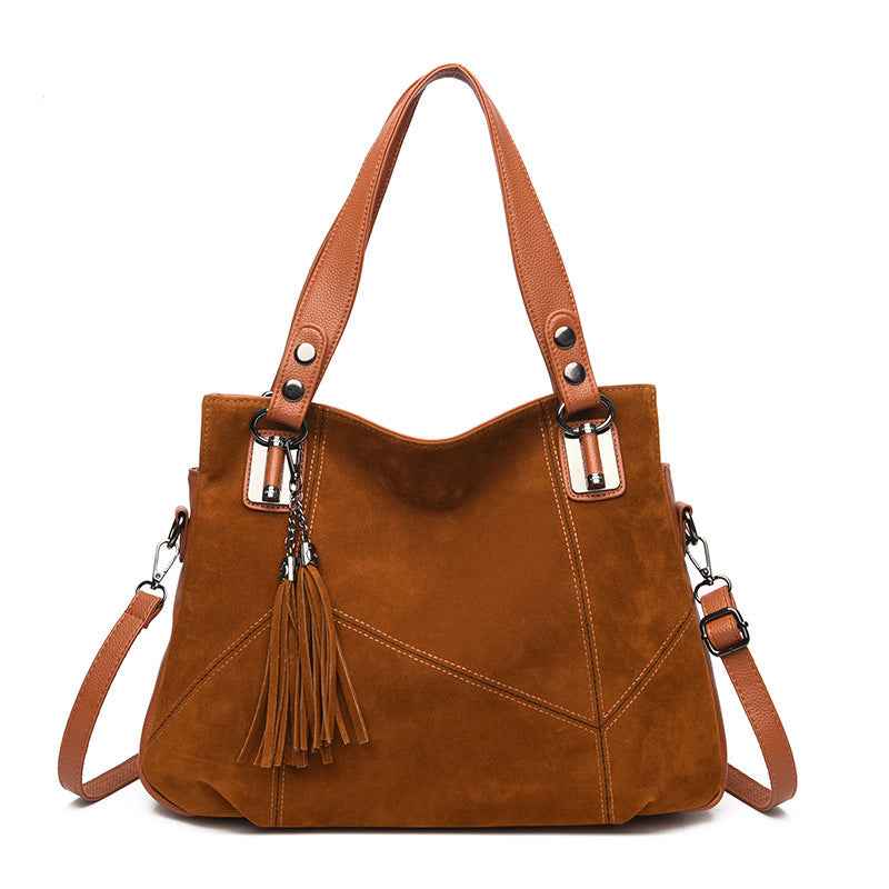 Sac Suede Retro Franges Femme | Boheme Chic