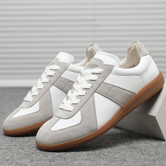 Baskets Blanches Retro Unisexes | Style Japonais Minimaliste