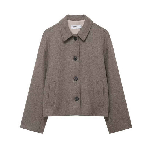 Manteau Court Laine Femme Élégant | Style Hiver Chic