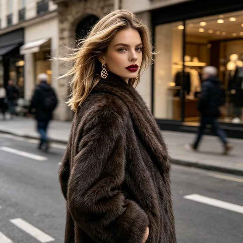Veste Fausse Fourrure Double Face Femme | Courte Chic