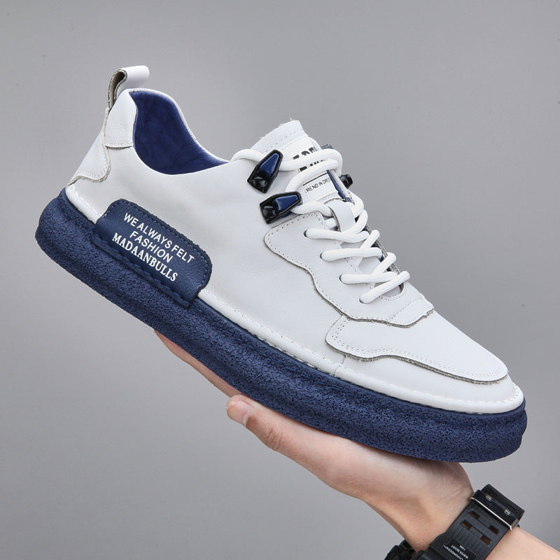 Sneakers Blancs Cuir Respirant Unisex | Smart Casual