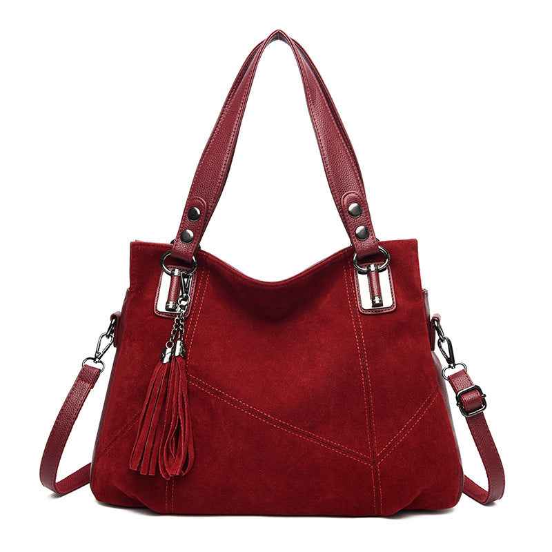 Sac Suede Retro Franges Femme | Boheme Chic